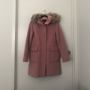 Ann Taylor Faux Fur Trim Parka - FREE HAT INCLUDED